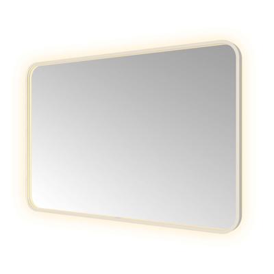 Spiegel Hotbath &MORE 80x120 cm LED-Verlichting Spiegelverwarming Rechthoek Afgerond RVS