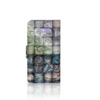 Wallet Case met Pasjes Samsung Galaxy A3 2016 Spijkerbroeken - thumbnail