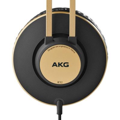 AKG Harman K92 Over Ear koptelefoon Kabel Zwart, Goud Studio