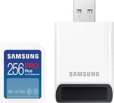 Samsung PRO Plus SDXC 256GB UHS-I V30 met SD-Reader (2023)