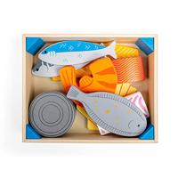 Bigjigs houten kistje met vis - thumbnail