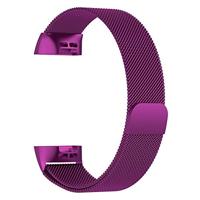 Fitbit Charge 3 & 4 milanese bandje - Maat: Large - Paars - thumbnail