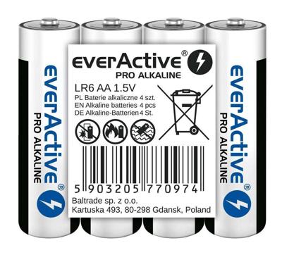Alkaline batterijen everActive Pro Alkaline LR6 AA - 4 stuks