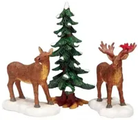 Kerstfiguur Mr and mrs moose LEMAX - Lemax - thumbnail