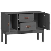 Dressoir 110x40x78 cm massief grenenhout grijs - thumbnail