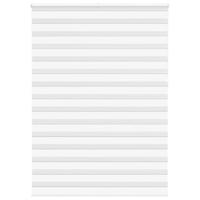 VidaXL Zebra rolgordijn 155x230 cm stofbreedte 150,9cm polyester wit - thumbnail