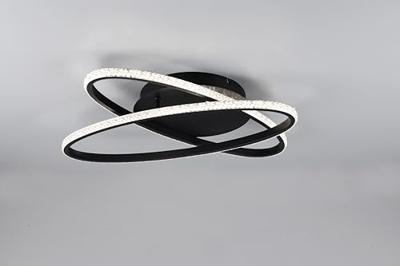 Trio PlafondlampLane zwart Ø 58cm - R67802132