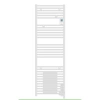 Go by Van Marcke Doris elektrische handdoekradiator 183,7x55cm 2000 watt met ventilator en digitaal bedieningspaneel wit 851129 - thumbnail