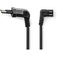 Voedingskabel | Eurostekker haaks - IEC-320-C7 links/rechts | 3,0 m | Zwart - thumbnail