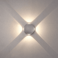 Austin LED Wandlamp 4-lichts - 4W 460lm - IP54 - 3000K Warm Wit - Binnen en buiten - Rondom licht - Grijs - thumbnail
