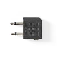 Nedis Mini-jack male (2x) naar mini-jack female stereo adapter - thumbnail