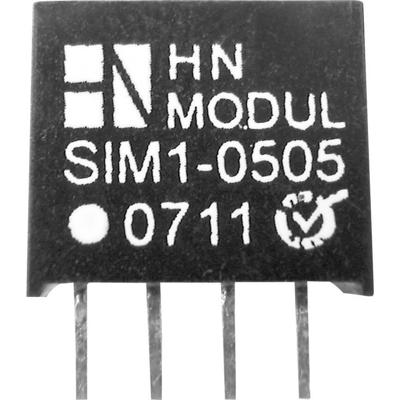 HN Power SIM1-0505-SIL4 DC/DC-converter, print 5 V/DC 5 V/DC 200 mA 1 W Aantal uitgangen: 1 x Inhoud 1 stuk(s)