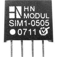 HN Power SIM1-0505-SIL4 DC/DC-converter, print 5 V/DC 5 V/DC 200 mA 1 W Aantal uitgangen: 1 x Inhoud 1 stuk(s) - thumbnail