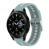 Dot Pattern bandje - Groenblauw - Samsung Galaxy Watch 4 Classic - 42mm & 46mm - thumbnail