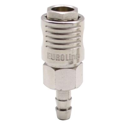 Euroline luchtkoppeling - ventielsteekkoppeling - snelkoppeling met slangtule - 8mm