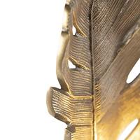 QAZQA Art Deco tafellamp brons met marmeren voet - Leaf - thumbnail