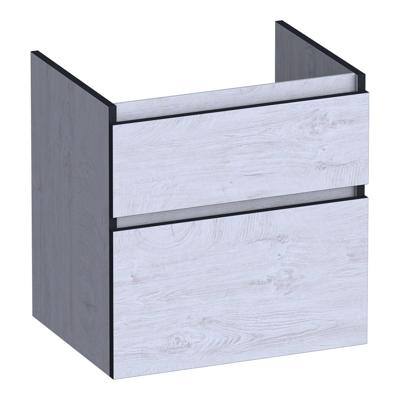 Brauer Delight Edge - Onderkast - 60 cm - met 2 Softclose Lades Greeploos en 1 Sifon Uitsparing - Forest Seashell