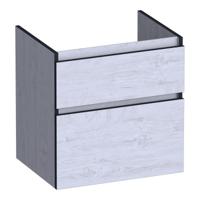 Brauer Delight Edge - Onderkast - 60 cm - met 2 Softclose Lades Greeploos en 1 Sifon Uitsparing - Forest Seashell - thumbnail