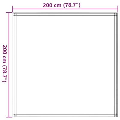 VidaXL Tenttapijt 200x200 cm donkergroen - thumbnail