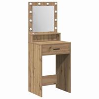 Kaptafel artisanaal eikenkleurig 50 x 41 x 135 cm Bewerkt hout - thumbnail