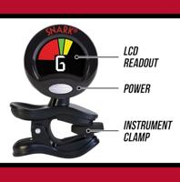Snark SN6X Qwik Tune Clip-on tuner voor ukelele - thumbnail