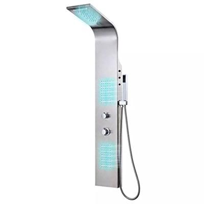 Douchepaneel gebogen roestvrij staal