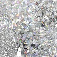 Creotime metallic glitter zilver 6 x 5 gram - thumbnail