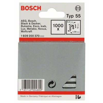 Bosch Accessoires Niet met smalle rug type 55 6 x 1,08 x 12 mm 1000st - 1609200370