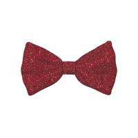 PLENTY GIFTS KERST VLINDERSTRIK GLITTER ROOD - thumbnail