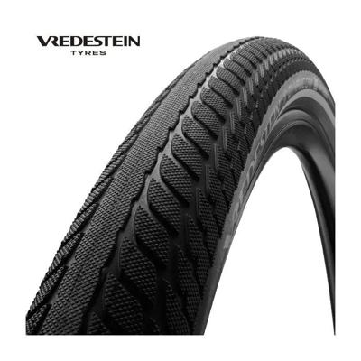 Vredestein buitenband 28x1.75 47-622 reflectie city dynamic city zwart Vredestein buitenband 28x1.75 47-622 reflectie city dynamic city zwart