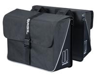 Dubbele fietstas Basil Forte 35 liter 41 x 15 x 34 cm - zwart - thumbnail