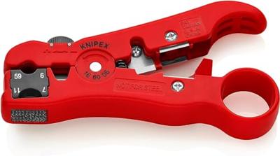 Knipex 16 60 06 SB 166006SB Kabelstripper Geschikt voor: Coaxkabel RG59, RG6, RG7, RG11 - thumbnail