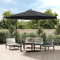 VidaXL Zweefparasol met aluminium paal 350 cm antracietkleurig - thumbnail
