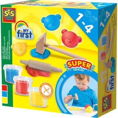 SES Creative Ses my first klei met gereedschap - 3 kleipotjes