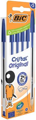Set Balpennen Bic Bic Cristal Original 516344 Blauw