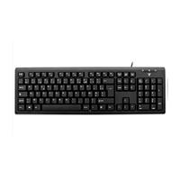 Toetsenbord - PS/2, USB - Frans (AZERTY) - zwart - thumbnail