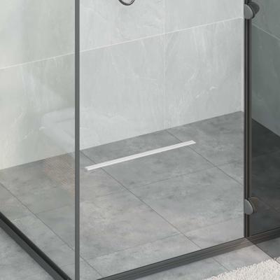 VidaXL 360° doucheafvoer met slank model zilver 50 cm