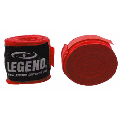 Legend Sports boksbandages 255 cm rood per 2 stuks