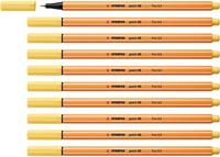 Fineliner stabilo point 88/23 f lichtgeel | 10 stuks - thumbnail