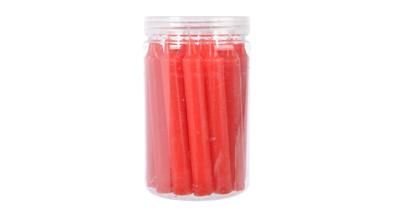 Dinerkaars wax d1h10 cm k.rood 22st Decoris - Decoris