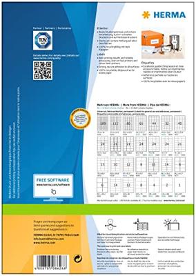 Etiket herma 8628 97x42.3mm premium wit 120st | 70 stuks