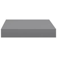 Wandschappen zwevend 2 st 23x23,5x3,8 cm MDF grijs - thumbnail