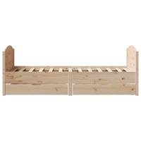 Bedframe zonder matras massief grenenhout 150x200 cm - thumbnail