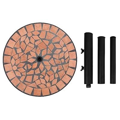 VidaXL Parasolvoet rond 12 kg terracottakleurig - thumbnail