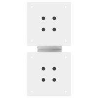 Salontafelpoten 2 st X-vormig 40x(30-31) cm staal wit - thumbnail