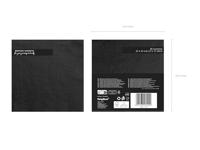 Zwarte servetten 20 stuks - thumbnail