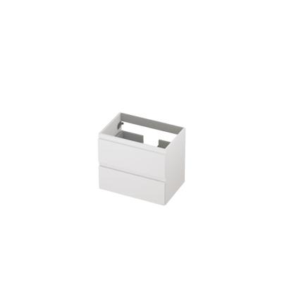 INK - Onderkast 2 Laden Greeploos Gelakt - 600x400x520 Mm - Mat Wit