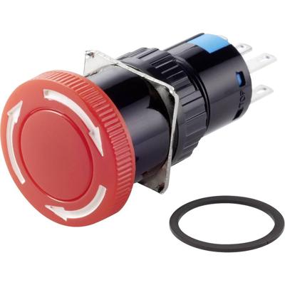 TRU COMPONENTS TC-LAS1-AY-22TS Noodstopschakelaar 250 V/AC 3 A 2x NC, 2x NO IP40 1 stuk(s)