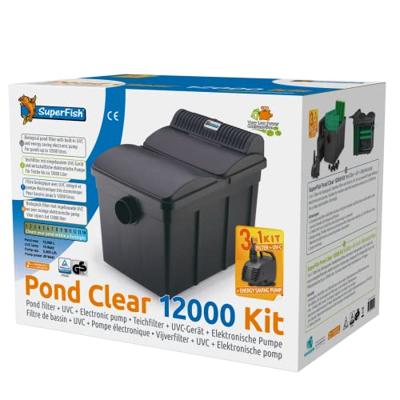 Superfish Pondclear Kit 12000 - 29W Energiezuinige Pomp en 13W UVC, voor Vijvers tot 12000L