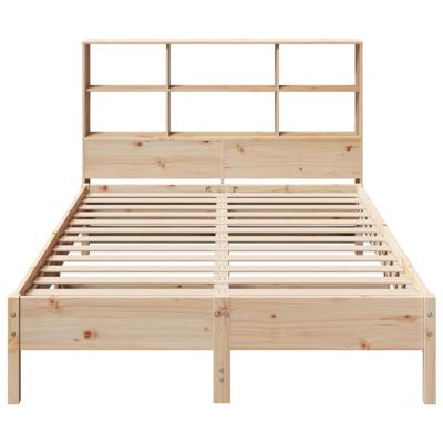 Bed met boekenkast zonder matras massief grenenhout 160x200 cm - thumbnail